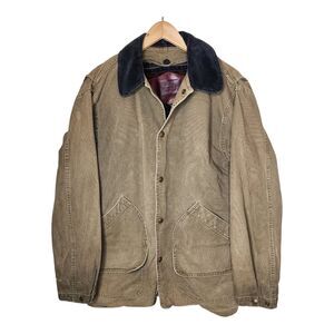 Vintage 80s Woolrich Chore Jacket Wool Southwest Aztec Lined Olive Small USA